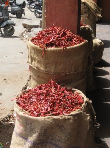 Sun dried chilies