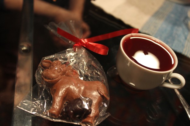 Christmas chocolate and vin chaud