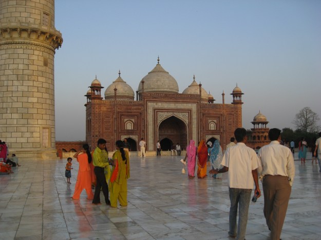 Taj Mahal at sunset